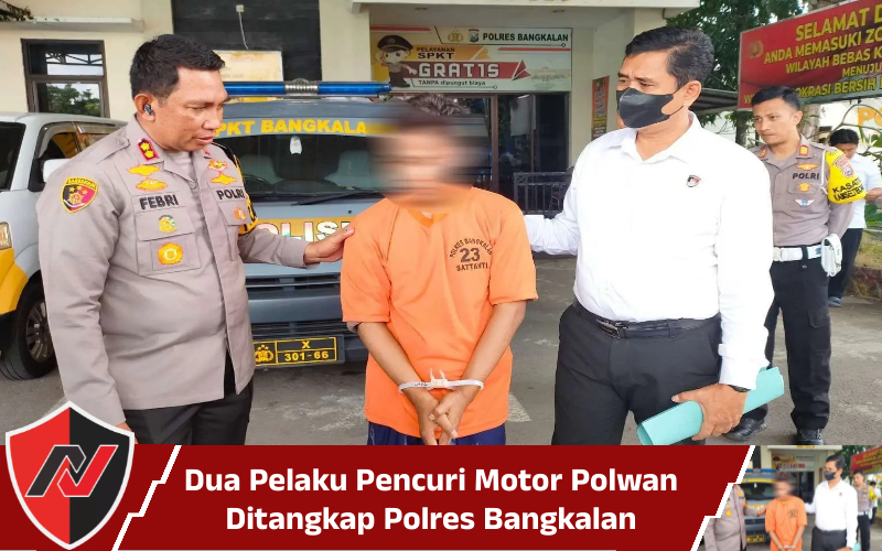Dua Pelaku Pencuri Motor Polwan Ditangkap Polres&nbsp;Bangkalan