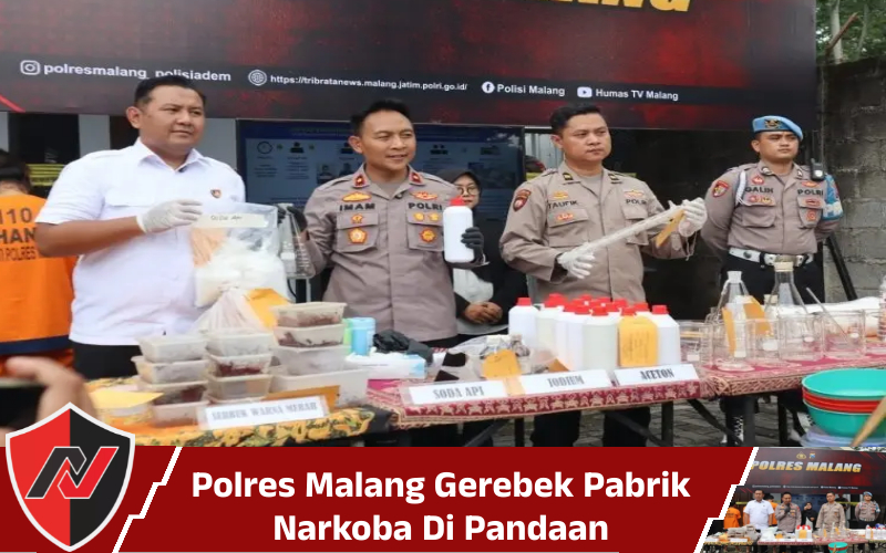 Polres Malang Gerebek Pabrik Narkoba Di&nbsp;Pandaan