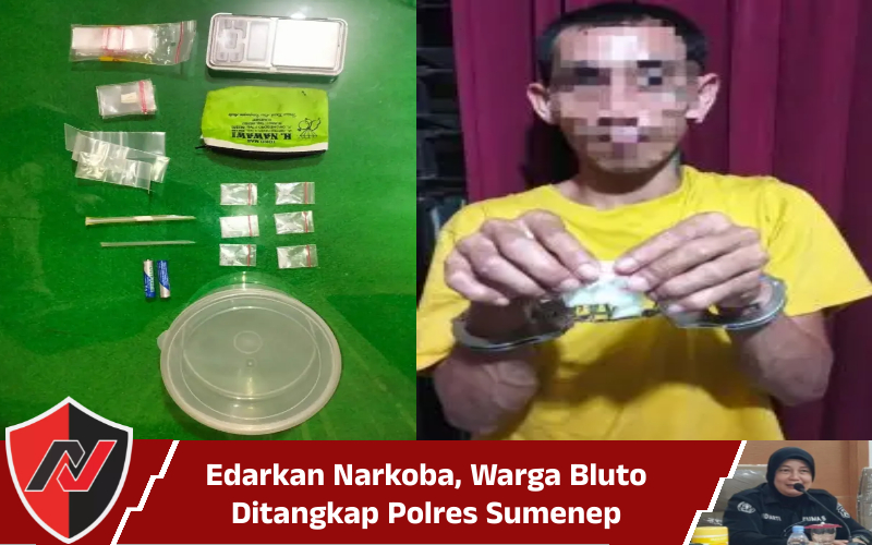 Edarkan Narkoba, Warga Bluto Ditangkap Polres&nbsp;Sumenep