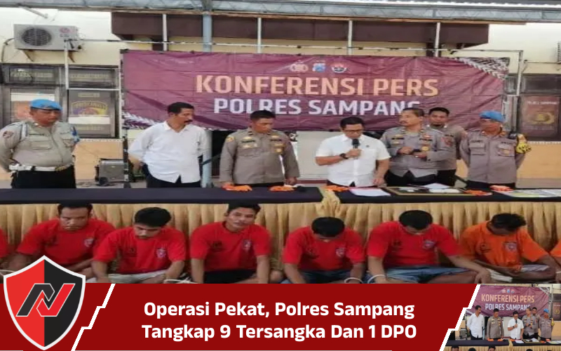 Operasi Pekat, Polres Sampang Tangkap 9 Tersangka Dan 1&nbsp;DPO