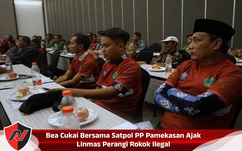 Bea Cukai Bersama Satpol PP Pamekasan Ajak Linmas Perangi Rokok&nbsp;Ilegal