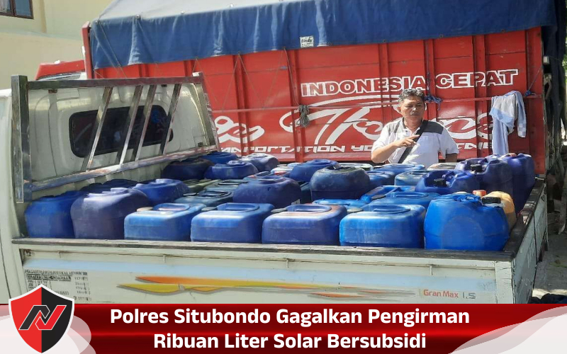Polres Situbondo Gagalkan Pengirman Ribuan Liter Solar&nbsp;Bersubsidi