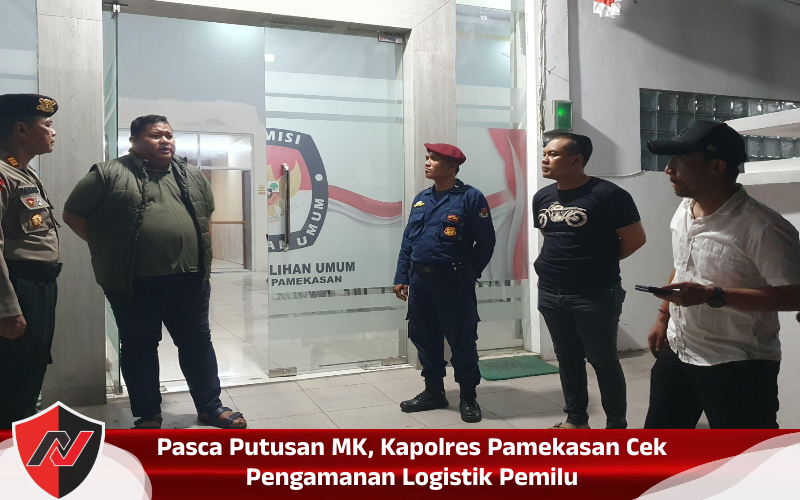 Pasca Putusan MK, Kapolres Pamekasan Cek Pengamanan Logistik&nbsp;Pemilu
