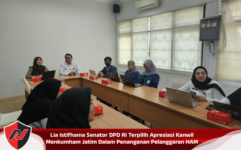 Lia Istifhama Senator DPD RI Terpilih Apresiasi Kanwil Menkumham Jatim Dalam Penanganan Pelanggaran&nbsp;HAM