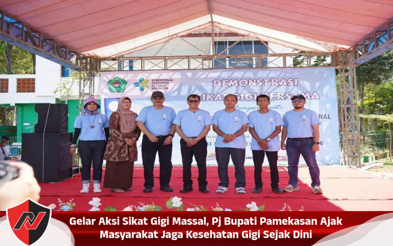 Gelar Aksi Sikat Gigi Massal, Pj Bupati Pamekasan Ajak Masyarakat Jaga Kesehatan Gigi Sejak&nbsp;Dini