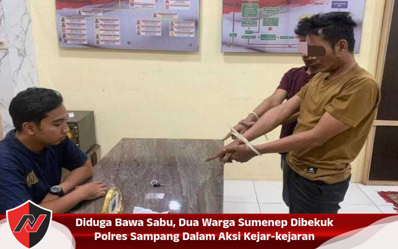 Diduga Bawa Sabu, Dua Warga Sumenep Dibekuk Polres Sampang Dalam Aksi&nbsp;Kejar-kejaran